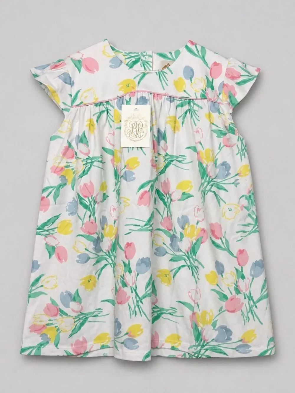 The Beaufort Bonnet Company Dowell Day Top Elizabethtown Tulips/palm Beach pink